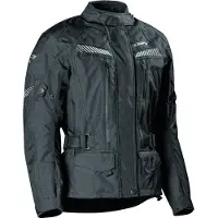 Difi Compass Aerotex Solid wasserdichte Damen Motorrad Textiljacke, schwarz, 38