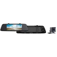 Pioneer Dashcam Rückspiegel, 2 Kameras Full HD, 150° Vision, Wasserdichte Rückfahrkamera, GPS, Zigarettenanzünderanschluss, VREC-150MD