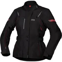 IXS Tour Liz-ST Damen Motorrad Textiljacke, schwarz/rot, S