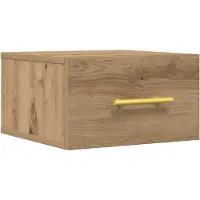 Syfax Nachttisch 35 x 35 x 20 cm Holzwerkstoff Artisan-Eiche