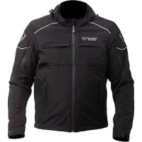 MUGENRACE Srippy wasserdichte Softshell Jacke, schwarz/grau, XL