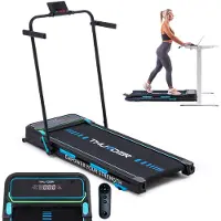 Thunder Elektrisches Laufband VIVA-PRO mit 15-facher Steigung, Bluetooth, App-Kompatibilität, 1–12 km/h, klappbar für Homeoffice