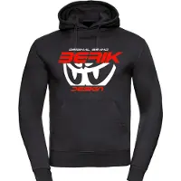 Berik The New Eye Hoodie, schwarz/weiß/rot, M