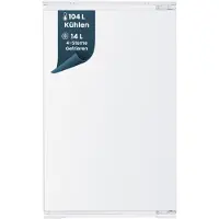 Homex CFB1181E Einbaukühlschrank mit Gefrierfach, 88cm Nische - 118 Liter, Schlepptürtechnik, LED-Beleuchtung, 37 dB