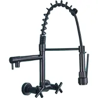 OEM Küchenarmatur, Ausziehbrause, 360-Grad-Drehung, Matte Schwarz-15cm