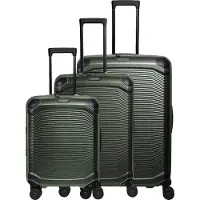 Travelite Trolleyset "MILLENNIUM 3-teilig Reisekoffer Hartschale", grün (pine grün), Polycarbonat, Koffer-Sets Trolleyset, aus leichtem Polycarbonat mit stabiler Bauweise und Innenaufteilung