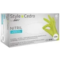 Ampri Style Cedro Nitrilhandschuhe, puderfrei, grün 01176-XL , 1 Karton = 10 Packungen à 100 Stück, Größe XL