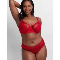 Dorina Bügel-BH "Jemma", Damen, Gr. 80, Cup C, rot, Obermaterial: 66% Polyamid, 22% Polyester, 12% Elasthan, BHs Bügel-BH, feminin, nicht gefüttert, elastisch, florale Spitze