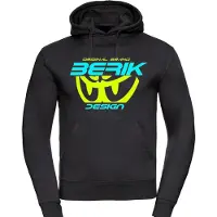 Berik The New Eye Hoodie, schwarz/blau/gelb, M