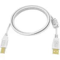 Vision 5m USB 2.0, 5 m, USB A, USB B, USB 2.0, Männlich/Männlich, Weiß