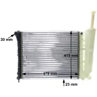 MAHLE ORIGINAL Kühler, Motorkühlung cr1859000s für FORD FIAT
