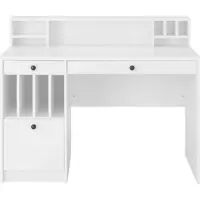 Otto Home Schreibtisch "Licia, Computertisch", weiß, B:120cm H:94cm T:55cm, Tische, Schreibtisch, im Landhausstil, in 2 Breiten