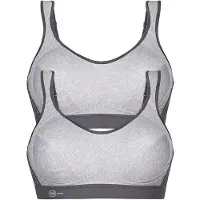 Anita Sport-BH "Sport BH extreme control", Damen, Gr. 80, Cup E, grau (erdgrau erdgrau), Stoff, Obermaterial: 76% Polyester PES. 19% Polyamid PA. 5% Elasthan EL., BHs Sport-BH