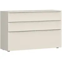 Tom Tailor Kommode HOME, light taupe, B:110cm H:74cm T:42cm, Holzwerkstoff, Melamin, Spanplatte, Sideboards, Kommode, Lowboard, Breite 110 cm,1 Klappe,2 Schubladen, viel Stauraum