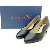 Caprice Damen Pumps mit Wellenschaft 5 cm Absatz schwarz 37