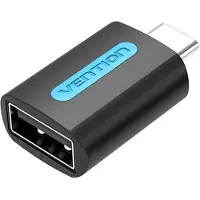 Vention CDTB0, USB C, USB A, Schwarz
