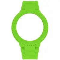 Watx Armbanduhr Modell COWA1812 49mm Chamäleon Grün mit Silikonarmband und Schnalle