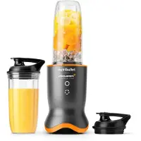 NutriBullet NB1206GO-MC, Tischplatten-Mixer, 0,9 l, Pulsfunktion, 0,5 m, 1200 W, Orange, Dunkles Grau