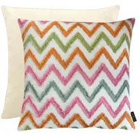 Apelt Dekokissen "Ravenna", natur, rose, grün, bestickt, B:46cm H:0,5cm L:46cm, Bezug: 75% Polyester, 25% Baumwolle, Dekokissen_Sitzkissen_Kissenhüllen, Dekokissen, Samtabseite