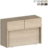 Freiraum Ausziehbare Bank 66-290cm für Esstisch Konsole Pratika A - Braun - Ulme
