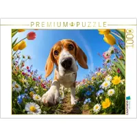 CALVENDO Puzzle Beagle | 1000 Teile Lege-Größe 64 × 48 cm Foto-Puzzle für glückliche Stunden