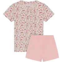 Minymo - Kid's T-Shirt+Short Set AOP 124381 - Overall Gr 98 rosa