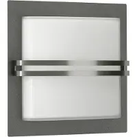 Albert Gebr. Wandleuchte LB25 Edelstahl anthrazit E27