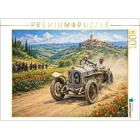 CALVENDO Puzzle Der Deutsche Christian Werner belegte den achten Platz im Mercedes 28-95/7.3 bei der Targa Florio des Jahres 1922. | 1000 Teile Lege-Größe 64 × 48 cm Foto-Puzzle für glückliche Stunden
