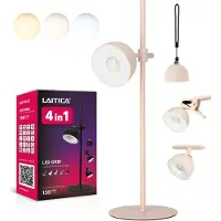KOBI LAITICA LED ORBI 2.5W Schreibtischlampe - 4-in-1 Rosa, USB-Ladestation, DREI LICHTFARBEN