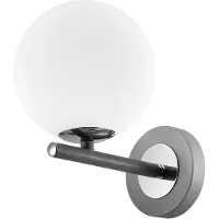 KOBI Wandleuchte ASH K Modern mit Glasschirm 1xG9 Chrom