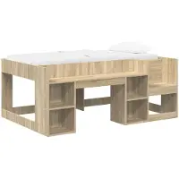 Syfax Kinderbettgestell mit Stauraum Sonoma-Eiche 80 x 160 cm