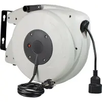 As Schwabe as-Schwabe 12645 Wandkabeltrommel 20 m Schutzkontakt-Winkelstecker (12645)