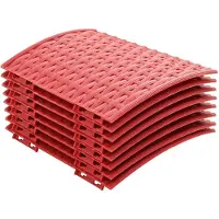 Syfax Weihnachtsbaumrock Rot Ø 65 x 24 cm Kunststoff