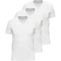 Ammann Unterhemd "3er Pack Shirt 1/2 Arm Day Modern / Close to you", Herren, Gr. 6, N-Gr, weiß, Single-Jersey, Obermaterial: 93% Baumwolle CO. 7% Elasthan EL., V-Ausschnitt, Unterhemden Unterhemd