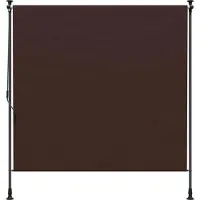 vidaXL Outdoor Rollo Braun 100 x 270 cm