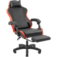 Mars Gaming MGC-X, PC-Gamingstuhl, 120 kg, Gepolsterter Sitz, Gepolsterte Rückenlehne, 190 cm, Schwarz