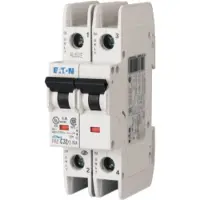 Eaton 102177 Leitungsschutzschalter, 0,5 A, 2p, Charakteristik: D FAZ-D0,5/2-NA