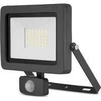 REV LED Außenleuchte Strahler Flare Anthrazit IP44 30W 2550lm Tageslicht 6500K kaltweiß Bewegungsmelder
