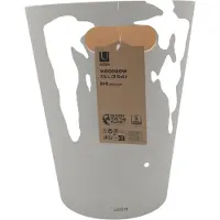 Umbra Woodrow Holz-Papierkorb natur/weiss, 7,5L, Design Abfalleimer