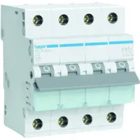 Hager MCN602 Leitungsschutzschalter 3P+N 6kA C-Charakteristik 2A 4 Module