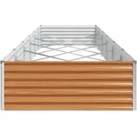 vidaXL Hochbeet Hellbraun 582 x 100 x 36 cm Verzinkter Stahl