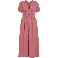 Vila Vimalene Kurzärmeliges Maxikleid