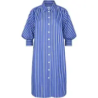 Seidensticker Sommerkleid 3/4 Kragen Gestreift