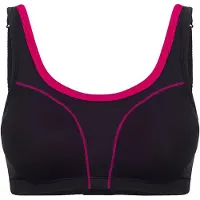 Susa Sport-BH "Sport BH Move high", Damen, Gr. 80, Cup D, schwarz (schwarz, pink), Obermaterial: 52% Polyamid PA. 37% Polyester PES. 11% Elasthan EL., BHs Sport-BH