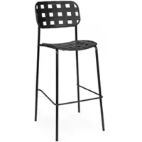 Yes 4 Barhocker aus Stahl und Polypropylen Clover - Schwarz