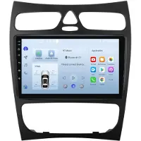 AWESAFE Android Autoradio 9 Zoll 32GB für Mercedes CLK W209 (2002–2009) mit CarPlay & Android Auto Navigation & Bluetooth