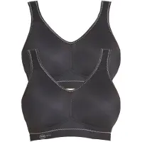 Anita Sport-BH "Sport BH light & firm", Damen, Gr. 80, Cup C, schwarz (schwarz schwarz), Stoff, Obermaterial: 80% Polyamid PA. 20% Elasthan EL., BHs Sport-BH, Topseller