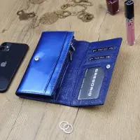 Gregorio Große, längliche -Geldbörse aus Leder für Damen