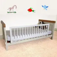 OEM Holz Kinderbett - Sicherheitsnetz - 1 Stück - Weiß - 38cm - 110cm