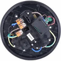 As Schwabe as - Schwabe 3-fach-Steckdoseneinsatz für Kabeltrommeln 230V/16A, mit Klappdeckel blau, abgesichert durch Thermoschutzschalter, mit USB-Ausgang 5V/1A,